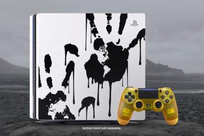 ddd Death Stranding Sony PS4 Pro includes a baby pod-inspired controller