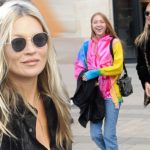 Kate Moss enjoyed her 46th birthday by having dinner with daughter Lila Grace and Boyfriend Count Nikolai Von Bismarck