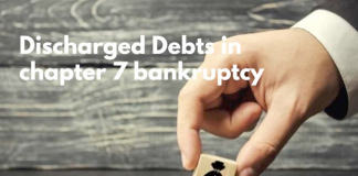Debts discharged in bankruptcy TD369